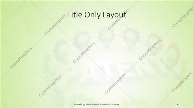 Title Only presentation slide layout