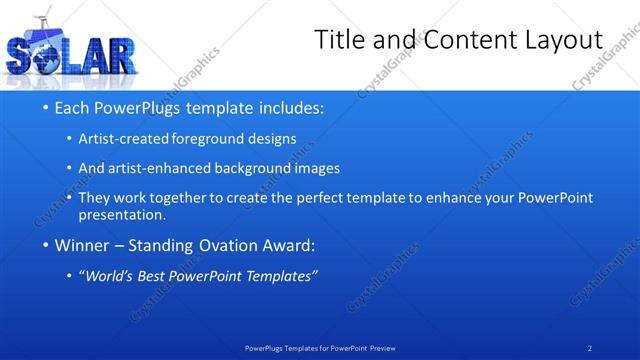 Title and Content presentation slide layout