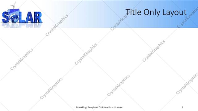 Title Only presentation slide layout
