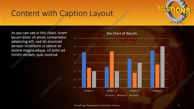 Content with Caption presentation slide layout