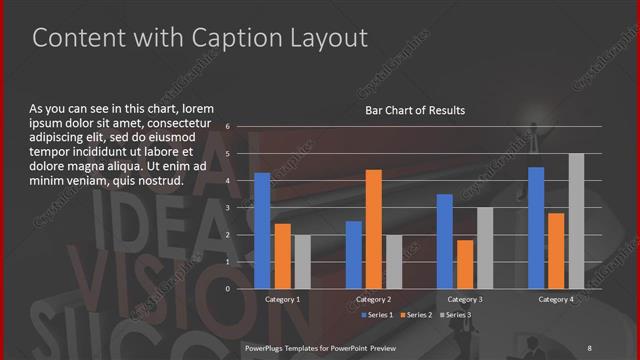 Content with Caption presentation slide layout