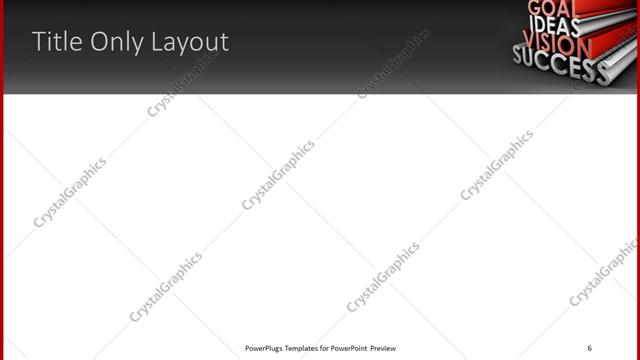 Title Only presentation slide layout