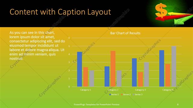 Content with Caption presentation slide layout