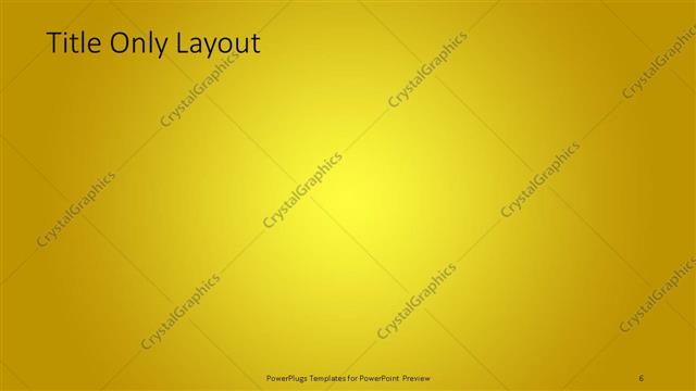 Title Only presentation slide layout