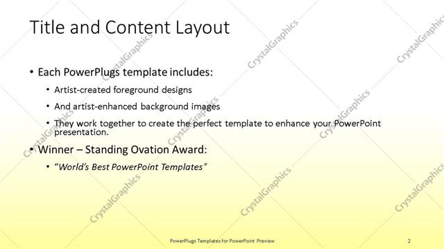 Title and Content presentation slide layout