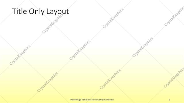 Title Only presentation slide layout