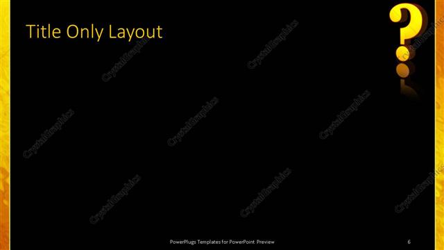 Title Only presentation slide layout