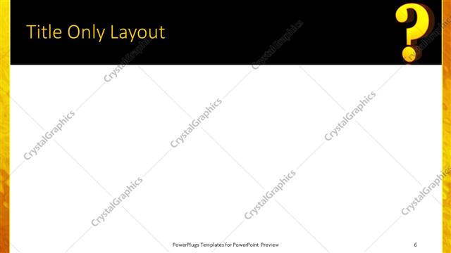 Title Only presentation slide layout