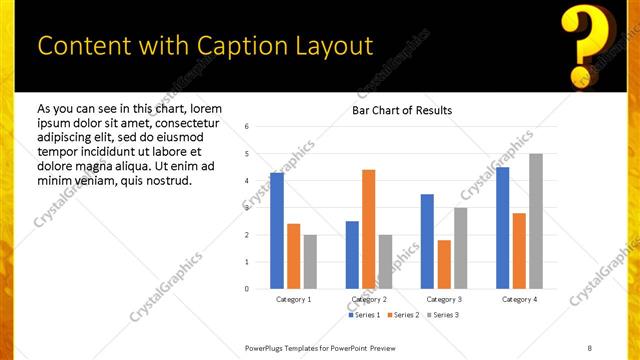 Content with Caption presentation slide layout