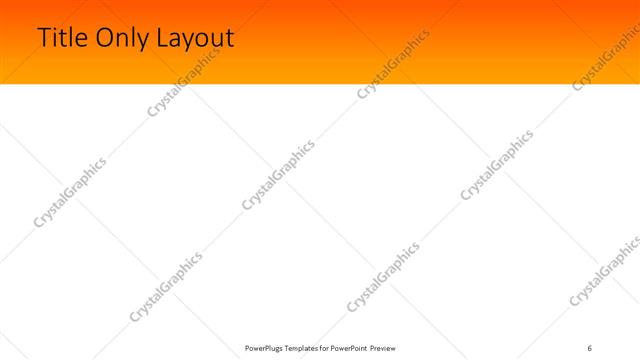 Title Only presentation slide layout