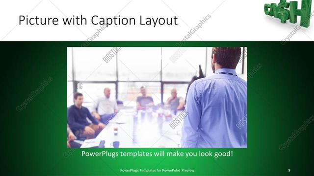Picture with Caption presentation slide layout