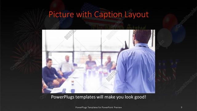 Picture with Caption presentation slide layout