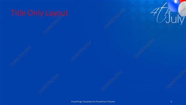 Title Only presentation slide layout