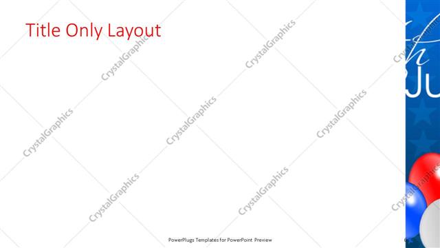 Title Only presentation slide layout