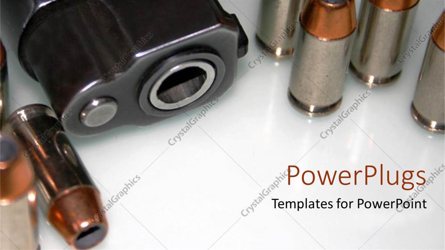 Featuring 5 Bullets with a Black Pistol