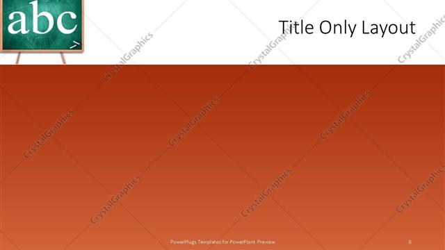Title Only presentation slide layout