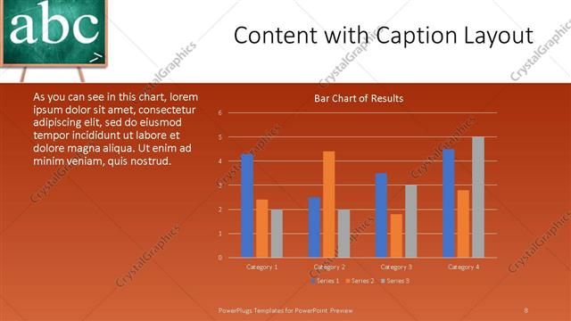 Content with Caption presentation slide layout