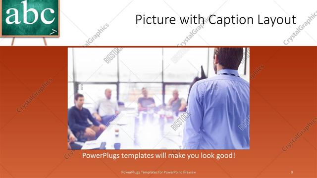Picture with Caption presentation slide layout