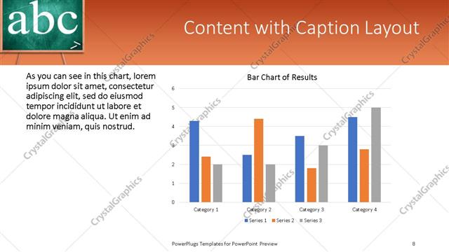 Content with Caption presentation slide layout