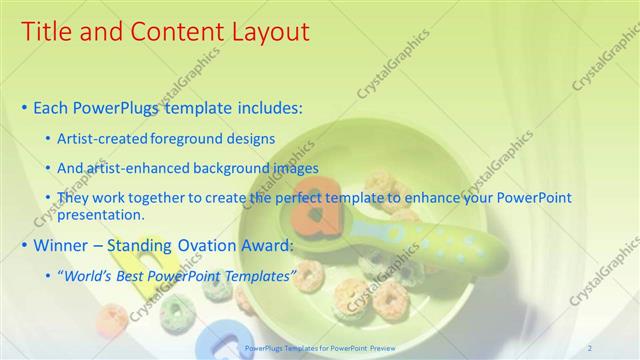 Title and Content presentation slide layout