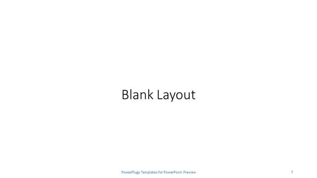 Blank presentation slide layout