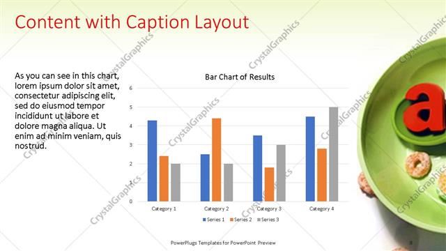Content with Caption presentation slide layout