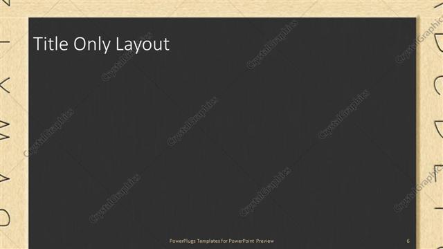 Title Only presentation slide layout