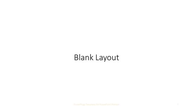 Blank presentation slide layout
