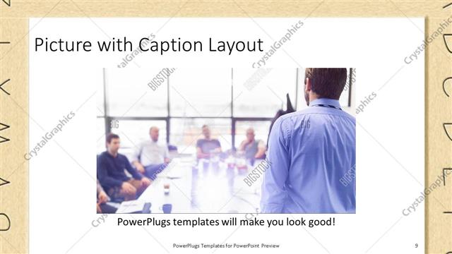 Picture with Caption presentation slide layout
