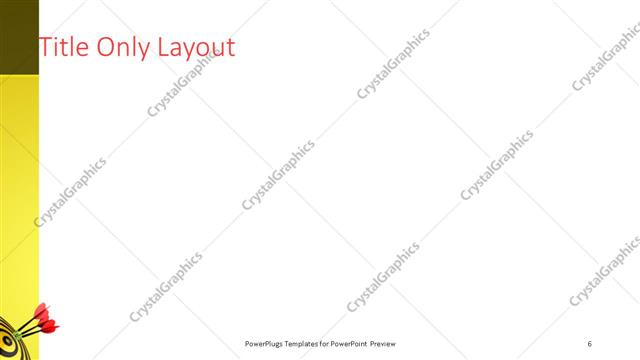 Title Only presentation slide layout