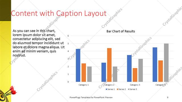 Content with Caption presentation slide layout