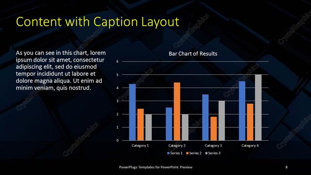 Content with Caption presentation slide layout