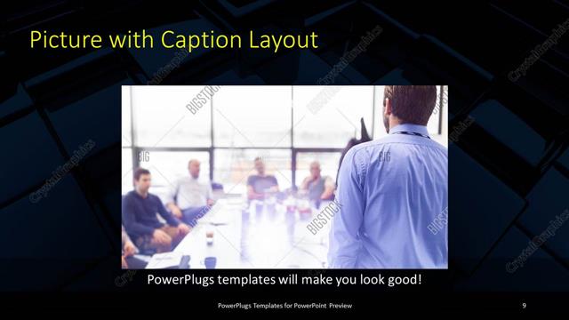 Picture with Caption presentation slide layout