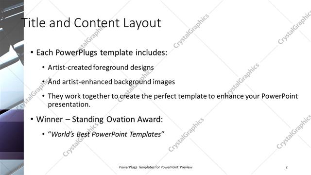 Title and Content presentation slide layout