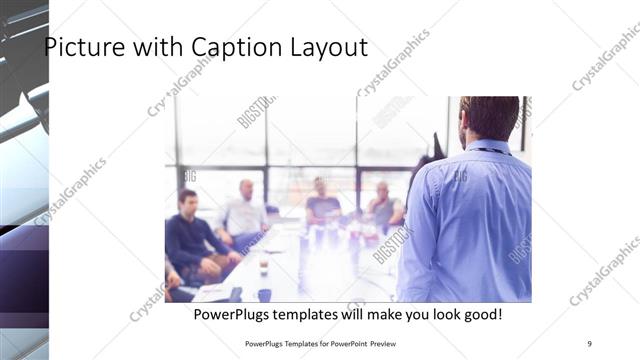 Picture with Caption presentation slide layout