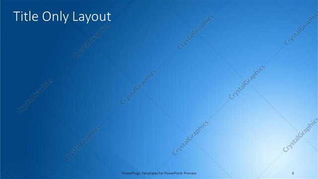 Title Only presentation slide layout