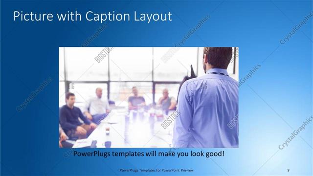 Picture with Caption presentation slide layout