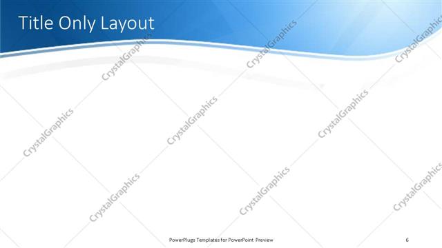 Title Only presentation slide layout