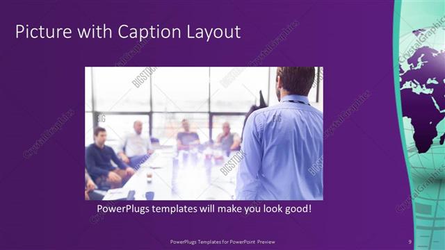 Picture with Caption presentation slide layout