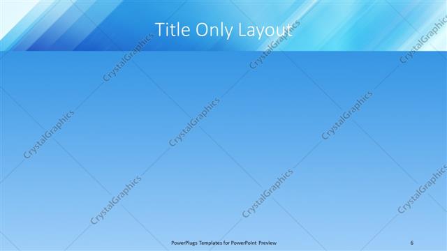 Title Only presentation slide layout