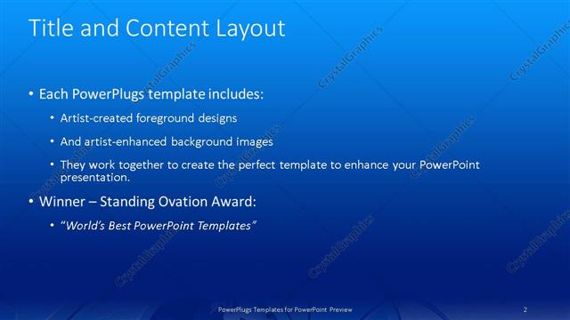 Title and Content presentation slide layout