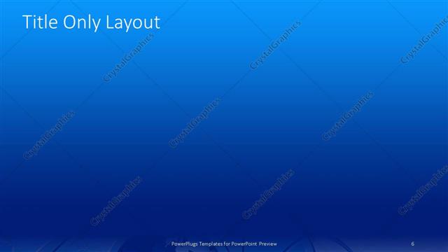 Title Only presentation slide layout