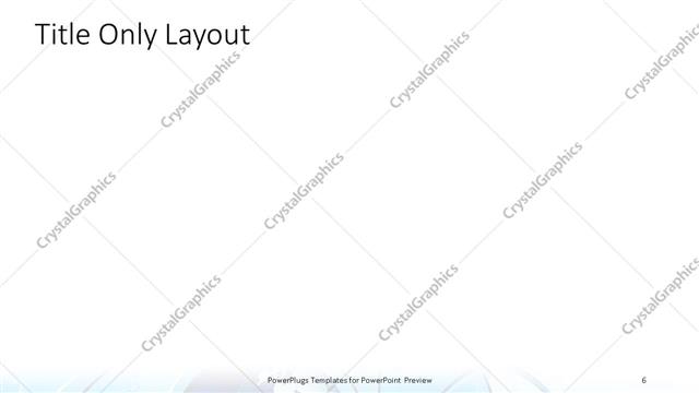 Title Only presentation slide layout