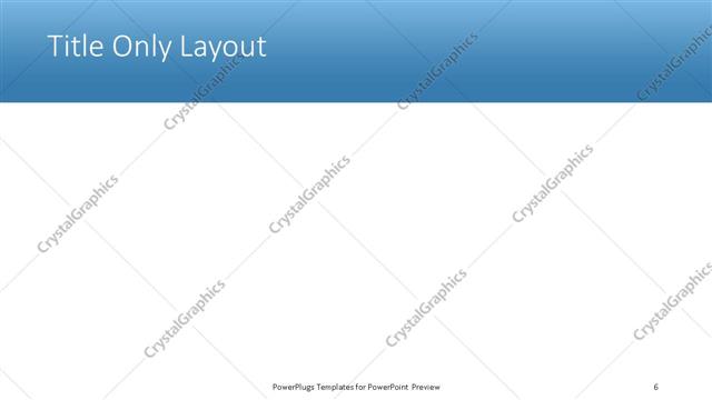 Title Only presentation slide layout