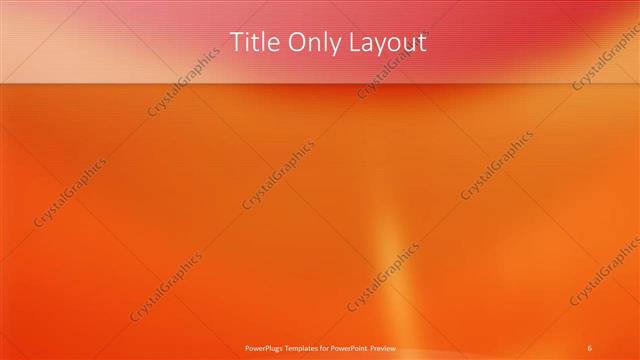 Title Only presentation slide layout