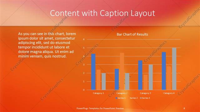 Content with Caption presentation slide layout