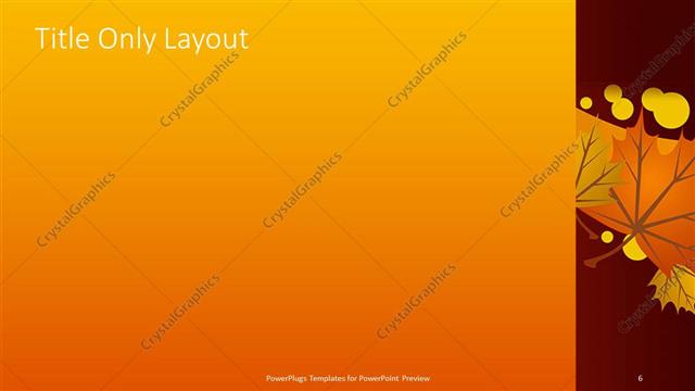 Title Only presentation slide layout