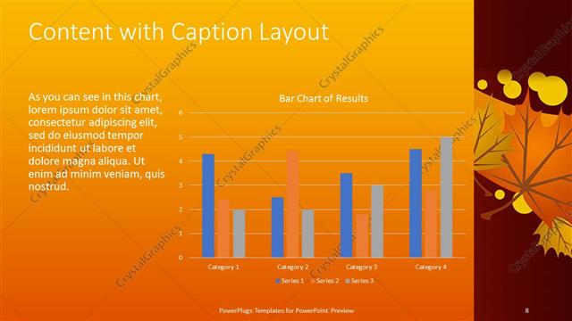 Content with Caption presentation slide layout