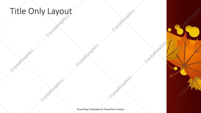 Title Only presentation slide layout