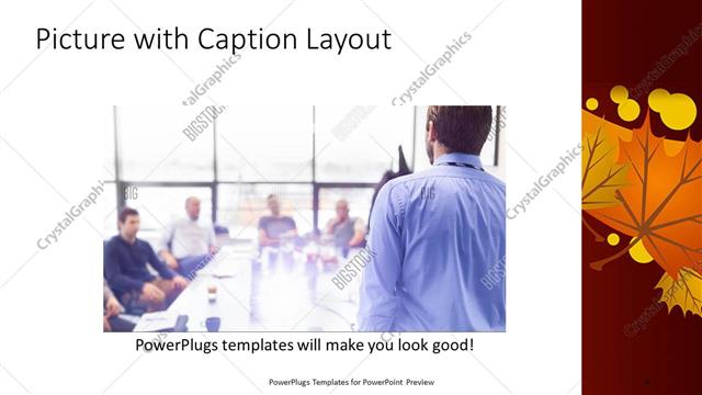 Picture with Caption presentation slide layout